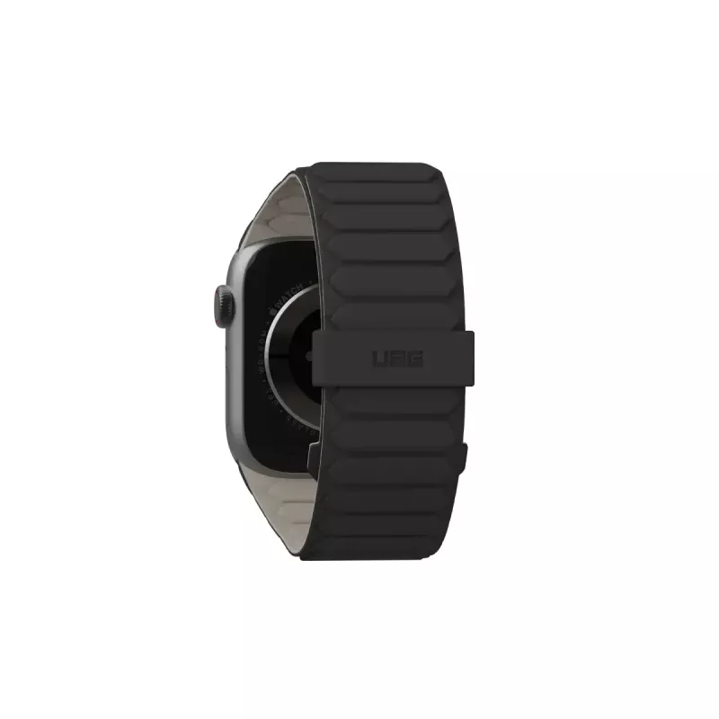 Urban Armor Gear Pathfinder correa de silicona para Apple Watch, negro/titanio