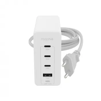 mophie adaptador de pared accesorios USB-C-PD-HUB-120W-GAN blanco EU (3xUSBC + 1xUSBA)