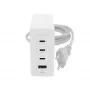 mophie adaptador de pared accesorios USB-C-PD-HUB-120W-GAN blanco EU (3xUSBC + 1xUSBA)