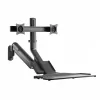Soporte de pared doble para monitor MACLEAN MC-633 con pistón de gas para monitores de 17