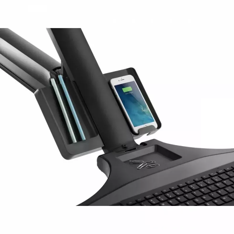 Soporte de pared doble para monitor MACLEAN MC-633 con pistón de gas para monitores de 17