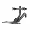 Soporte de pared doble para monitor MACLEAN MC-633 con pistón de gas para monitores de 17
