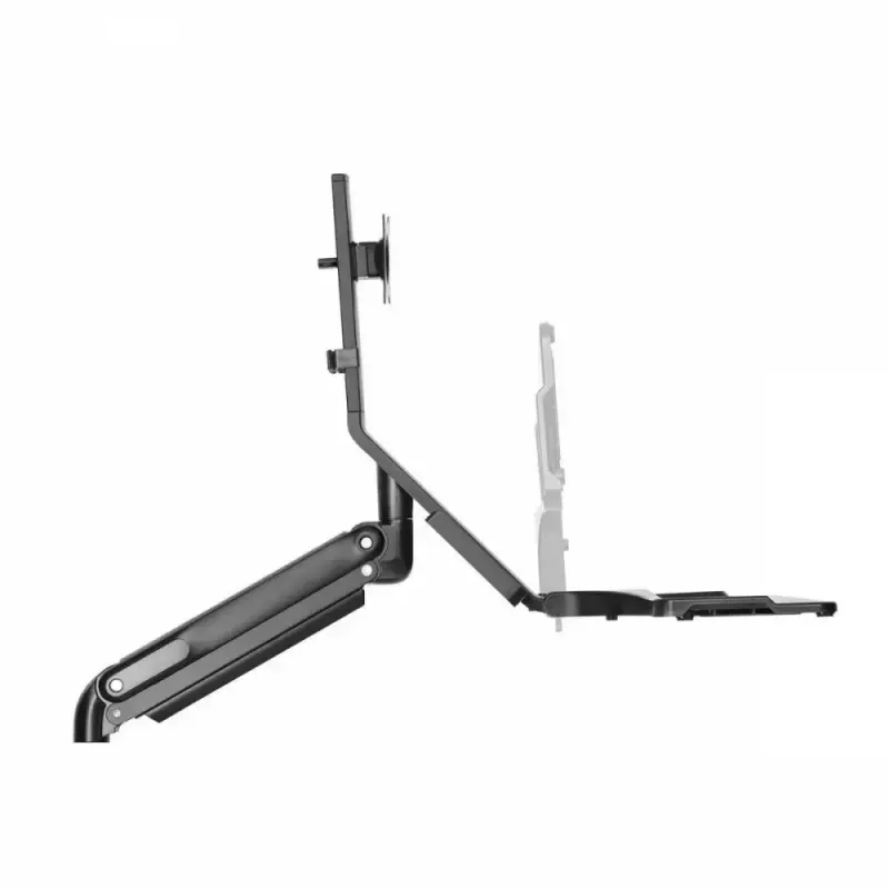 Soporte de pared doble para monitor MACLEAN MC-633 con pistón de gas para monitores de 17