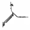 Soporte de pared doble para monitor MACLEAN MC-633 con pistón de gas para monitores de 17