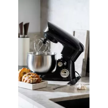 Robot de cocina Adler AD 4226b — 700 W (máx. 1200 W), bol de acero inoxidable de 3 L, 6 velocidades, batidor planetario