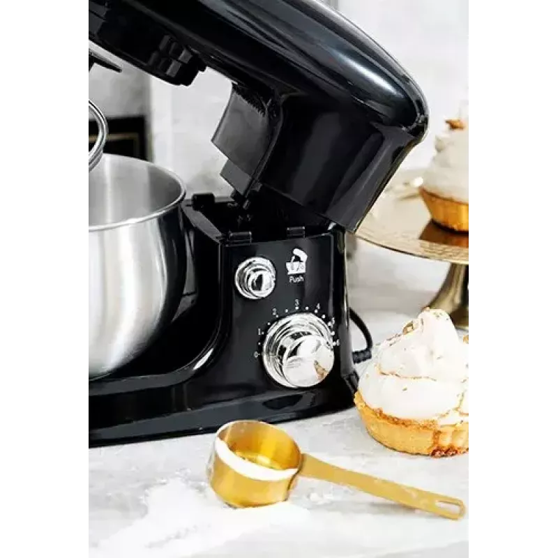 Robot de cocina Adler AD 4226b — 700 W (máx. 1200 W), bol de acero inoxidable de 3 L, 6 velocidades, batidor planetario