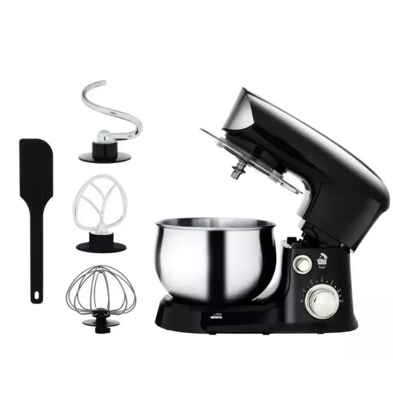 Robot de cocina Adler AD 4226b — 700 W (máx. 1200 W), bol de acero inoxidable de 3 L, 6 velocidades, batidor planetario