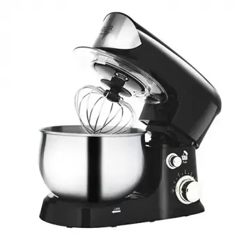 Robot de cocina Adler AD 4226b — 700 W (máx. 1200 W), bol de acero inoxidable de 3 L, 6 velocidades, batidor planetario