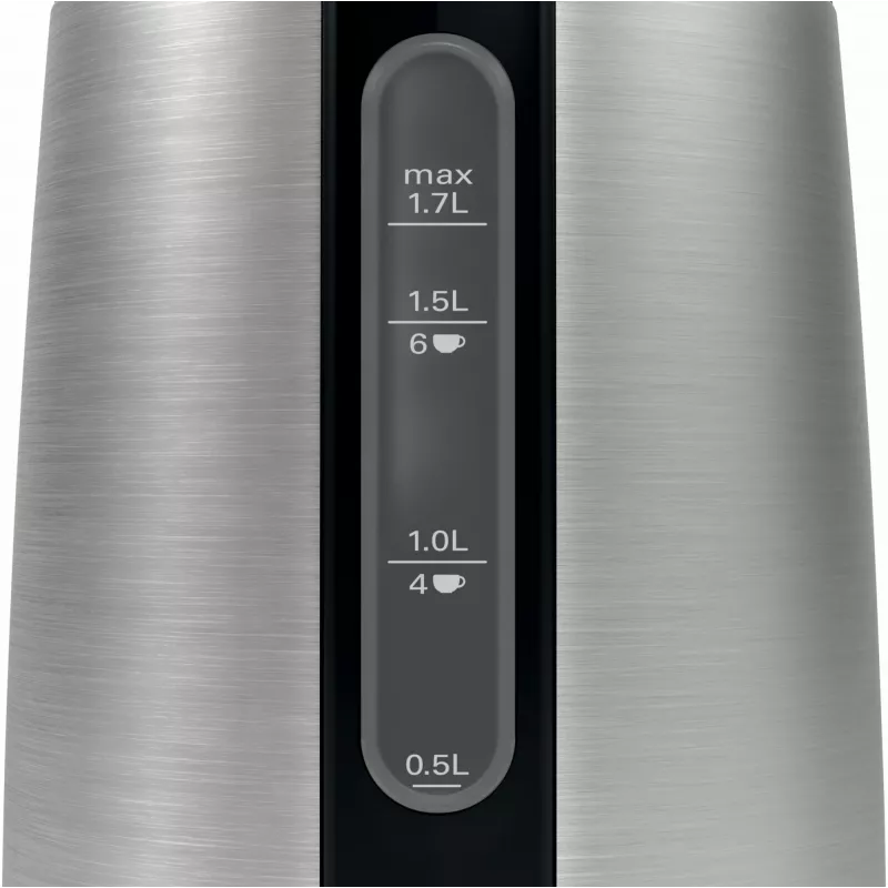 Bosch TWK3P420 hervidor 1,7 l 2400 W negro, acero inoxidable