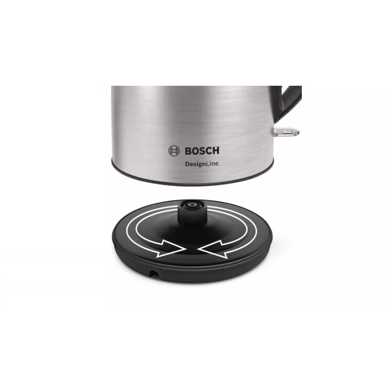 Bosch TWK3P420 hervidor 1,7 l 2400 W negro, acero inoxidable