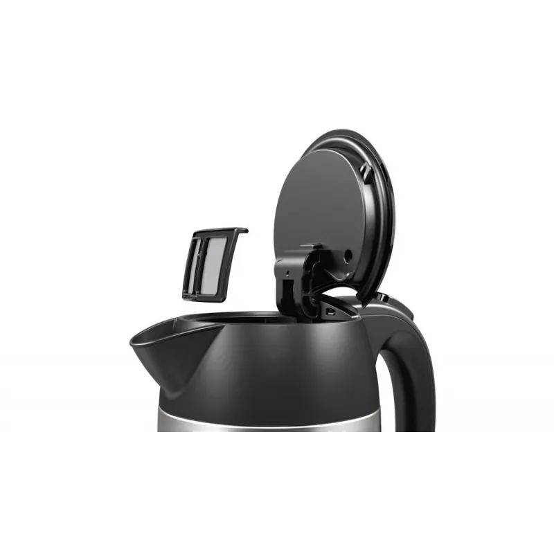 Bosch TWK3P420 hervidor 1,7 l 2400 W negro, acero inoxidable