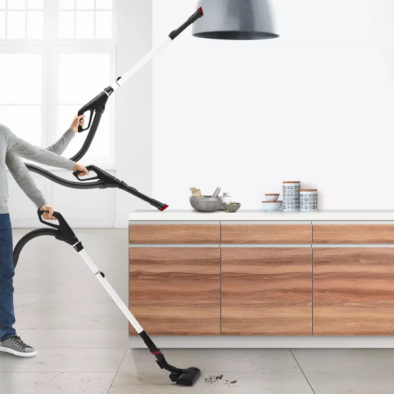 Bosch Serie 6 BGL6HYG1 ProHygienic aspiradora de trineo, en seco, 600 W, con bolsa, 4 l, blanca