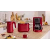 Tostadora Bosch TAT2M124 — 2 rebanadas 950 W, roja, centrado del pan, descongelación, elevación