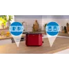 Tostadora Bosch TAT2M124 — 2 rebanadas 950 W, roja, centrado del pan, descongelación, elevación