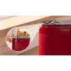 Tostadora Bosch TAT2M124 — 2 rebanadas 950 W, roja, centrado del pan, descongelación, elevación