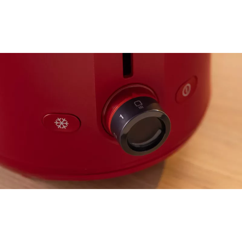 Tostadora Bosch TAT2M124 — 2 rebanadas 950 W, roja, centrado del pan, descongelación, elevación