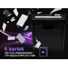 Destructora de documentos TRACER Edge10L corte cruzado, capacidad 10 hojas, corte 6 mm, depósito 10 L, negra