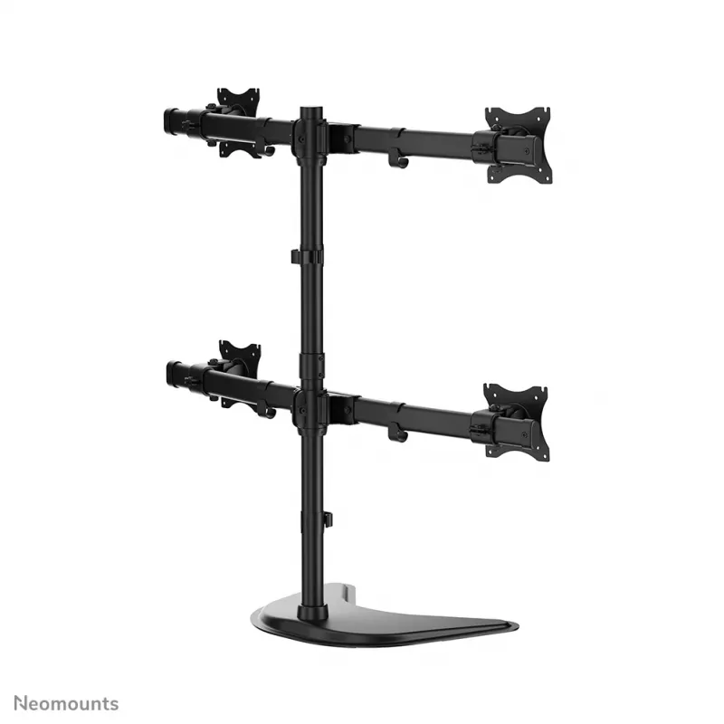 Soporte de monitor Neomounts NM-D335D4 negro 10-27 inch, pinza/de pie/pasacables, 8 kg, 25.4 cm (10 inch), 68.6 cm (27 inch), 100 x 100 mm, negro