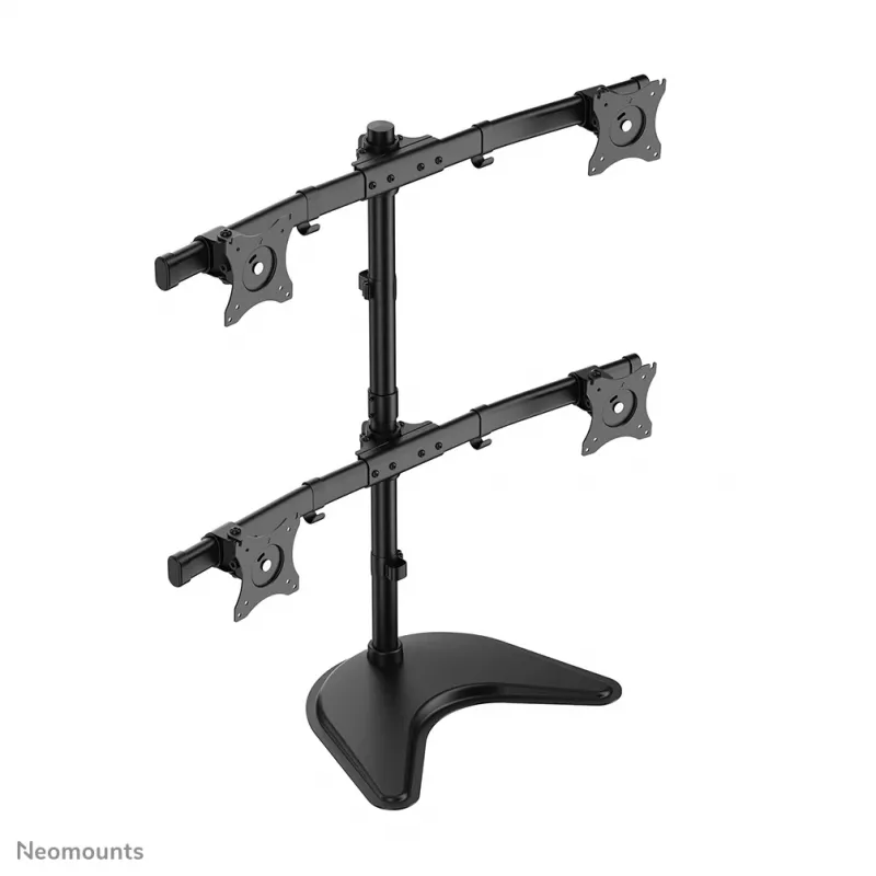Soporte de monitor Neomounts NM-D335D4 negro 10-27 inch, pinza/de pie/pasacables, 8 kg, 25.4 cm (10 inch), 68.6 cm (27 inch), 100 x 100 mm, negro