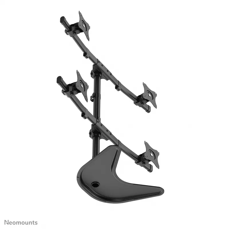 Soporte de monitor Neomounts NM-D335D4 negro 10-27 inch, pinza/de pie/pasacables, 8 kg, 25.4 cm (10 inch), 68.6 cm (27 inch), 100 x 100 mm, negro