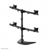 Soporte de monitor Neomounts NM-D335D4 negro 10-27 inch, pinza/de pie/pasacables, 8 kg, 25.4 cm (10 inch), 68.6 cm (27 inch), 100 x 100 mm, negro