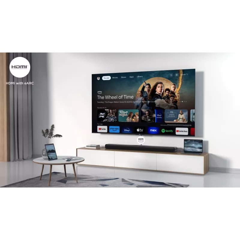 Barra de sonido TCL S S45H Class 2.0 canales con Dolby Atmos, DTS Virtual:X y streaming de música por Bluetooth