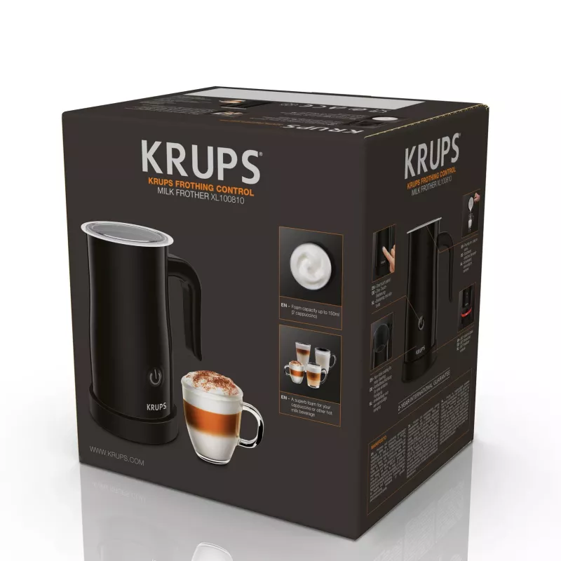Krups XL1008 espumador/calentador de leche automático, negro