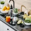 Batidora de vaso Adler AD 4084 Smoothie Set — 500 W (máx. 1200 W), jarra de cristal 0,7 l, recipiente extraíble, negra