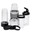 Batidora de vaso Adler AD 4084 Smoothie Set — 500 W (máx. 1200 W), jarra de cristal 0,7 l, recipiente extraíble, negra