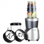 Batidora de vaso Adler AD 4084 Smoothie Set — 500 W (máx. 1200 W), jarra de cristal 0,7 l, recipiente extraíble, negra
