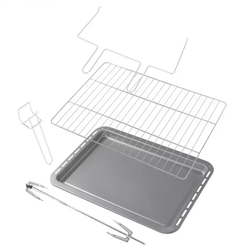 Mini horno Adler AD 6030 — 30 L / 1500 W, temporizador mecánico, asador giratorio, 230 °C, independiente, negro
