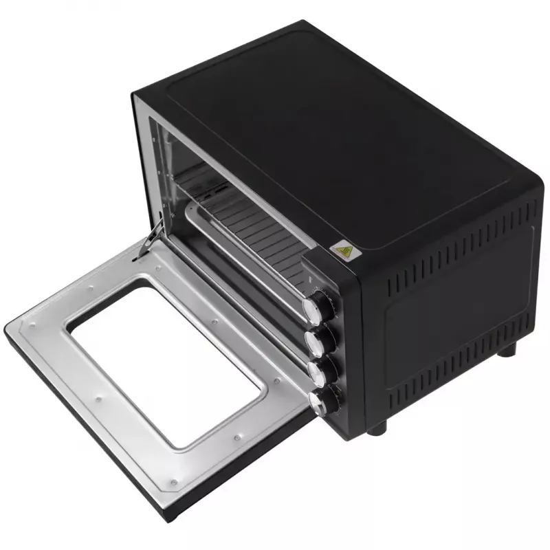 Mini horno Adler AD 6030 — 30 L / 1500 W, temporizador mecánico, asador giratorio, 230 °C, independiente, negro
