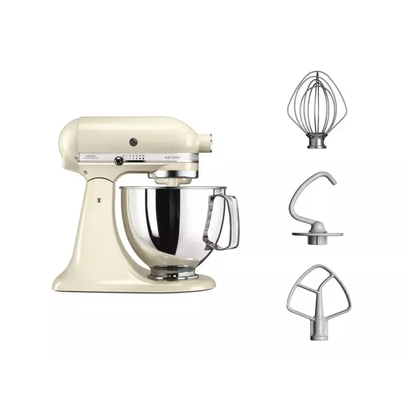 Batidora de pie KITCHENAID 5KSM125EAC — 300 W, bol de 4,8 L, 10 velocidades, crema