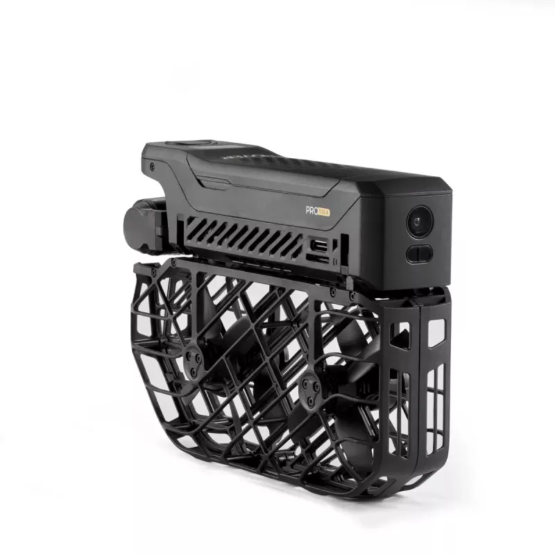 Dron HOVERAir X1 ProMax — 4 rotores, cámara de 48-MP, vídeo 7680×4320, 16,6 m/s, 1000 m de alcance, 1920 mAh, 64 GB de almacenamiento interno, negro