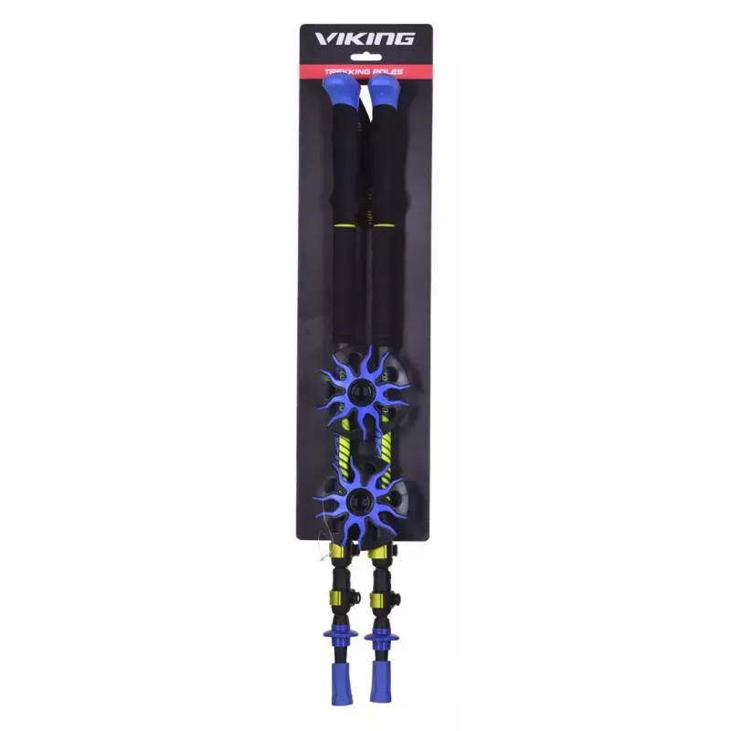 Bastones de trekking Viking Carbo Lite negro lima, 175 cm, carbono, 610 g
