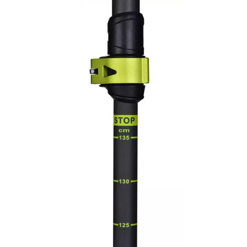 Bastones de trekking Viking Carbo Lite negro lima, 175 cm, carbono, 610 g