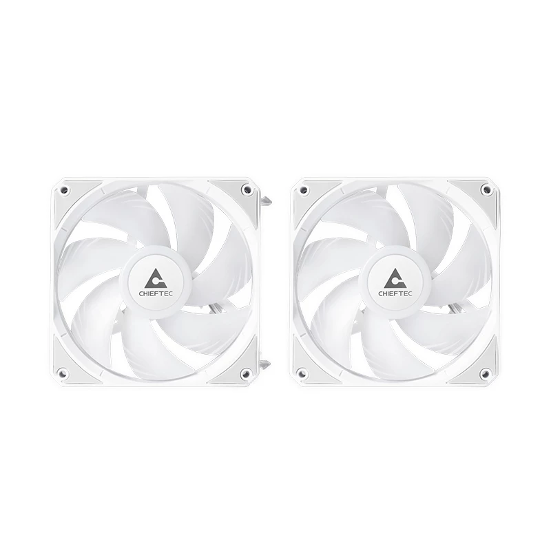 Refrigeración líquida todo en uno CHIEFTEC ICEBERG 240-RGB-W – radiador de 240 mm, 2 ventiladores RGB de 120 mm, blanco