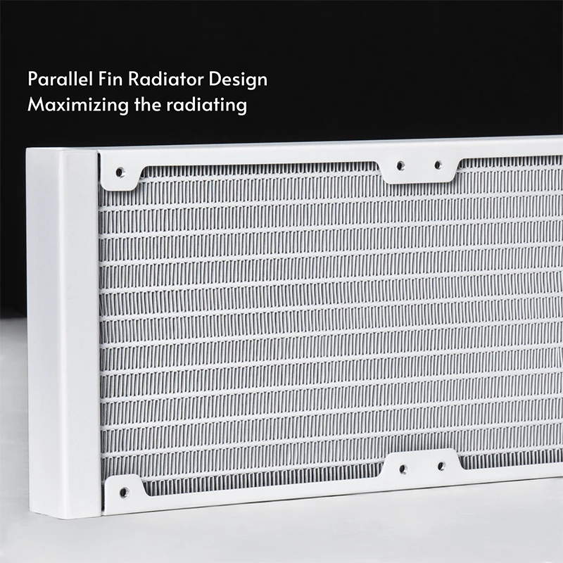 Refrigeración líquida todo en uno CHIEFTEC ICEBERG 240-RGB-W – radiador de 240 mm, 2 ventiladores RGB de 120 mm, blanco