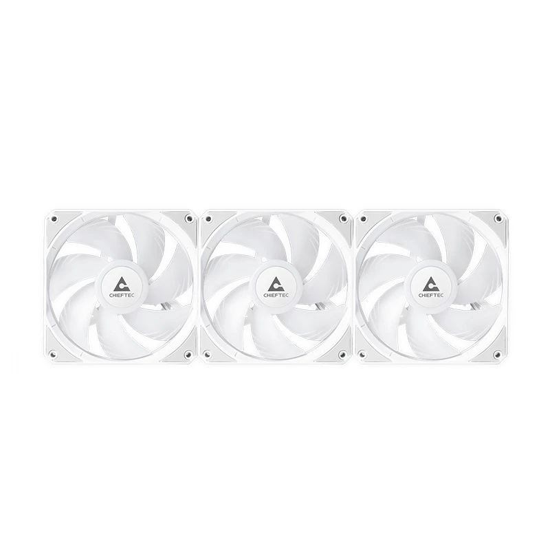 Refrigeración líquida todo en uno CHIEFTEC CLC-360-RGB-W — radiador de 360 mm, 3 ventiladores RGB de 120 mm, blanco, tubos de 40 cm