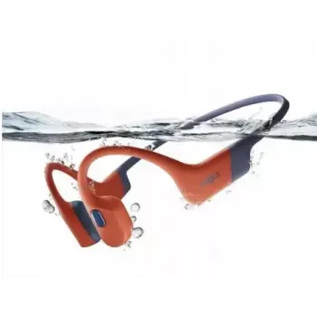 Auriculares de conducción ósea Shokz OpenSwim Pro — binaurales, IP68 sumergibles, Bluetooth 5.2, hasta 9 h de autonomía, ganchos para las orejas, rojo