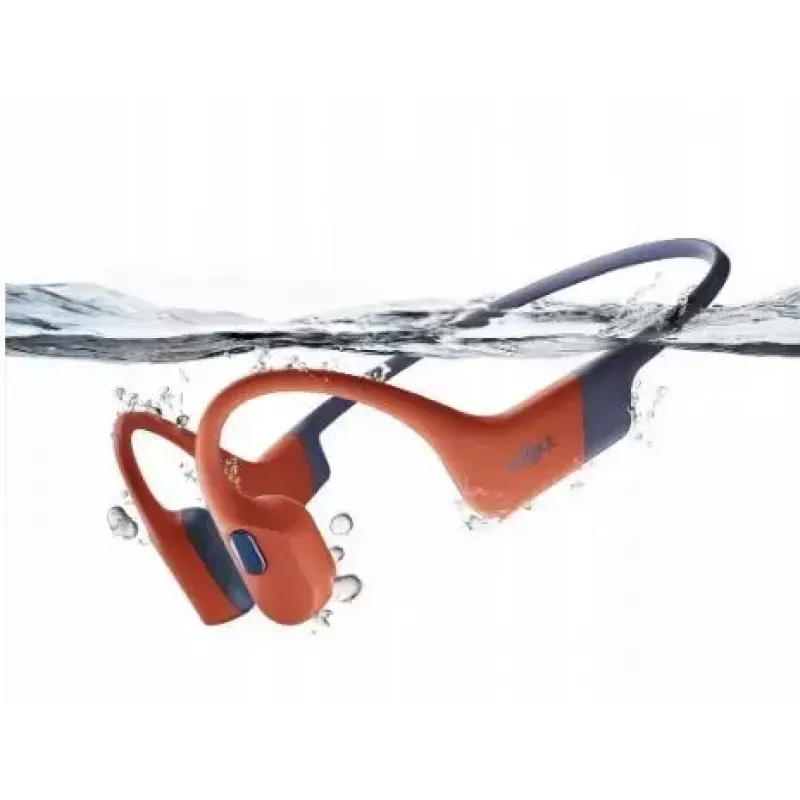 Shokz OpenSwim Pro auriculares de conducción ósea, IP68, 32 GB MP3, Bluetooth, hasta 9 h, USB-C, rojo