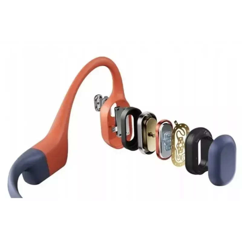 Shokz OpenSwim Pro auriculares de conducción ósea, IP68, 32 GB MP3, Bluetooth, hasta 9 h, USB-C, rojo