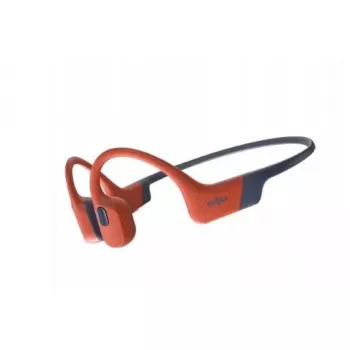 Auriculares de conducción ósea Shokz OpenSwim Pro — binaurales, IP68 sumergibles, Bluetooth 5.2, hasta 9 h de autonomía, ganchos para las orejas, rojo