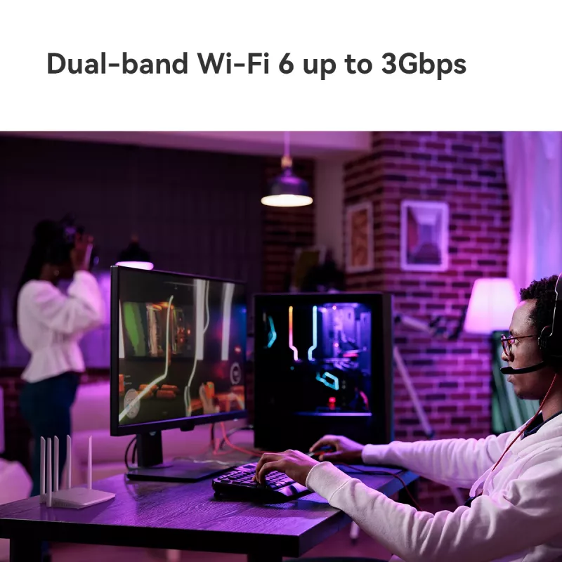 Router WLAN Imou HX21 Gigabit Ethernet de doble banda (2,4 GHz / 5 GHz) blanco