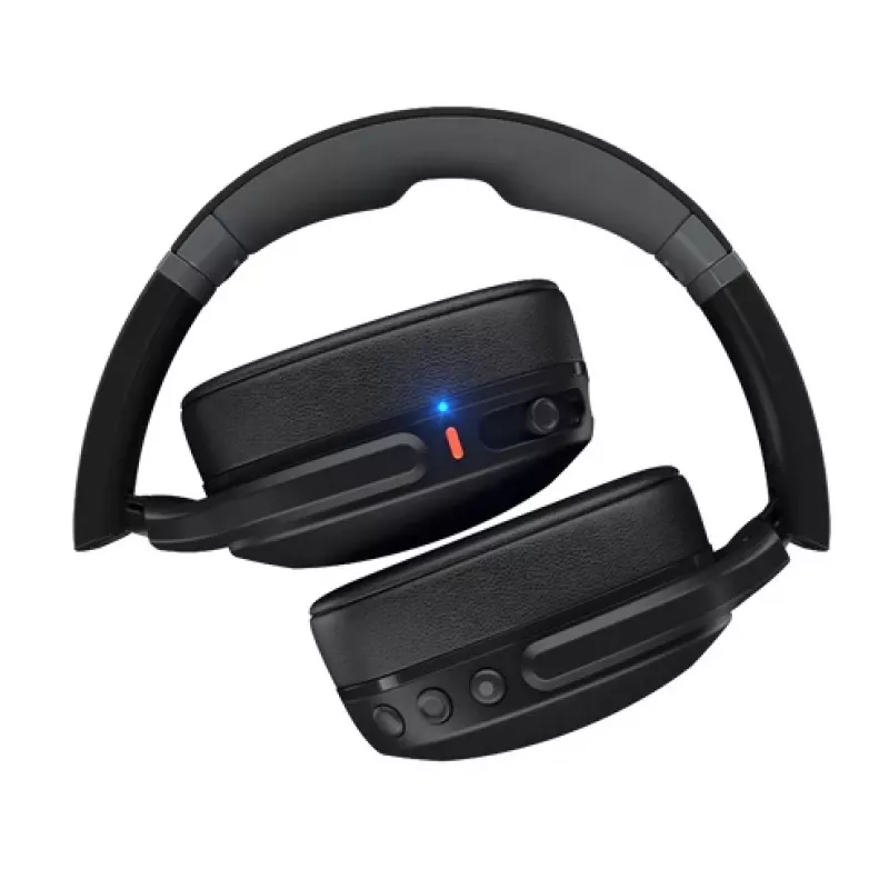 Auriculares Skullcandy Crusher Evo – auriculares Over-Ear inalámbricos y con cable, Bluetooth 5.0, 40 h de batería, USB-C, 3,5 mm, plegables, negro