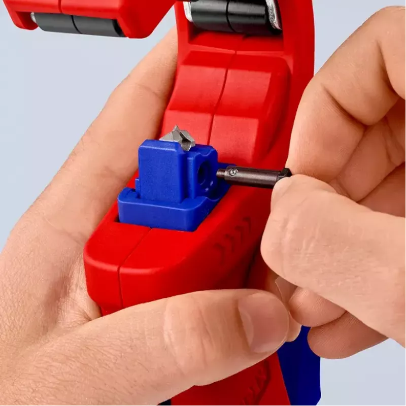 Knipex DP50 90 23 01 BK cortatubos, rojo/azul