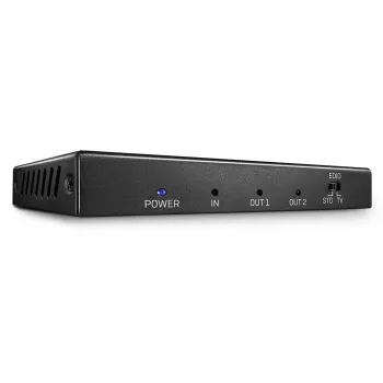 Splitter HDMI 2.0 18G Lindy 2 puertos, HDMI, 2x HDMI, 3840 x 2160 píxeles, Negro, Metal, CE, FCC, RoHS, REACH, California Proposition 65
