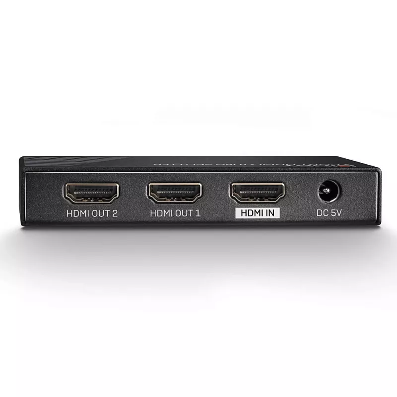 Lindy 38235 splitter HDMI 2.0 18G de 2 puertos, 1x HDMI a 2x HDMI, HDR, HDCP 2.2, negro