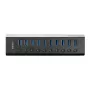 Hub USB 3.0 Lindy 10 puertos con interruptores de encendido/apagado
