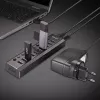 Hub USB 3.0 Lindy 10 puertos con interruptores de encendido/apagado